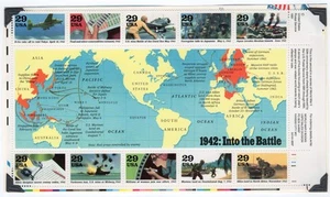 Scott #2697 1942: Into the Battle Sheet of 10 Stamps - MNH LR PC#1 - Picture 1 of 2