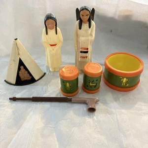 Vintage Native American St Labre Indian School Plastic “giveaways” Mixed Lot - Picture 1 of 9