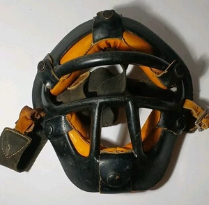 1950s Vintage Nokona Catchers Mask Nocona Texas Indian Chief Logo Made in USA - Bild 1 von 24