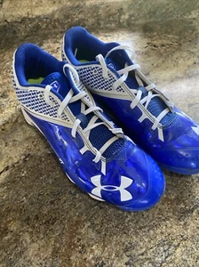 Scarpe da baseball Under Armour 1264165-411 da uomo taglia 11 Deception DT punta in metallo blu - Foto 1 di 10