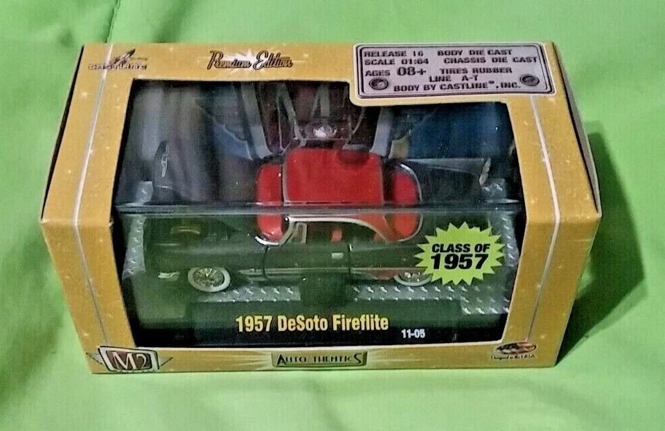 M2 Machines 1957 Desoto Fireflite rojo negro escala 1/64 nuevo en caja Foto 1 de 1