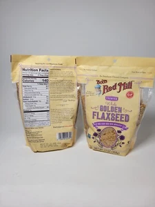 2 Pack Bob's Red Mill Premium Whole Golden Flaxseed 13 oz Per Pkg - Picture 1 of 7