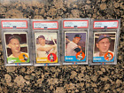 1963 TOPPS LOT OF #52 INCLUDES 4 GRADED CARDS AND ROOKIES AND HALL OF FAMERS