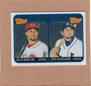 2014 Topps Heritage Chrome Rookie Star Nick Castellanos/Billy Hamilton #243 /999 - Picture 1 of 2