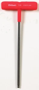 Eklind Tool Power-T 1/4" SAE T-Handle Ball End Hex Key 9 in. 1 pc. - Picture 1 of 1