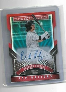 2015 Elite Brendan Rodgers Die Cut Sp 55/100 Rc Auto Rookie Autograph Rockies - Picture 1 of 2