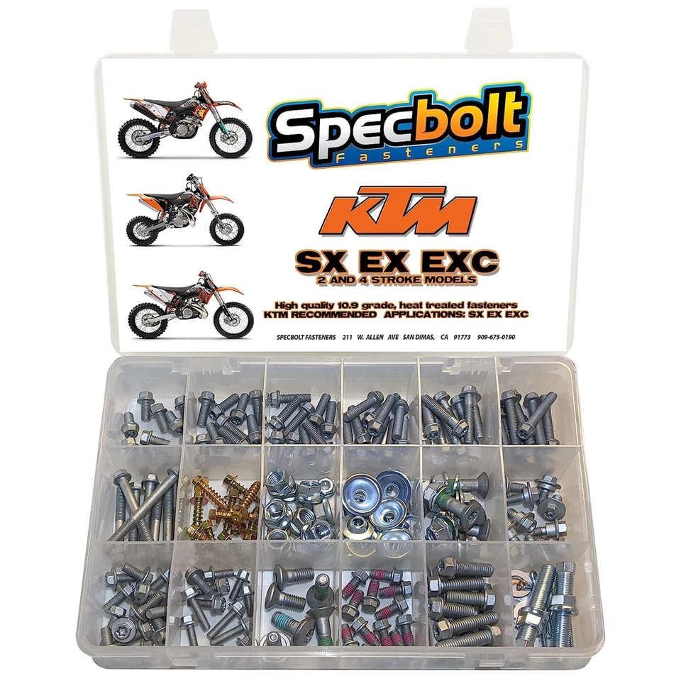 KIT DE PERNOS KTM SX SXF EXC XCW 50 65 85 105 125 144 150 250 300 450 520 525 530 Foto 1 de 4