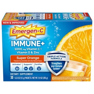 Emergen-C Immune+ Triple Action Immune Support Powder, BetaVia (R), 1000mg Vi... - Picture 1 of 8