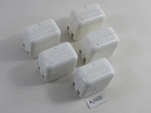 Lot of 5 - Genuine Apple A1401 Wall Charger 12W Power Adapter, Authentic OEM 5x - Picture 1 of 3