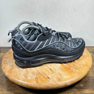 Nike Air Max 98 Black Smoke Grey Shoes Sneakers 849560-001 Men's Size 7.5 - Picture 1 of 9