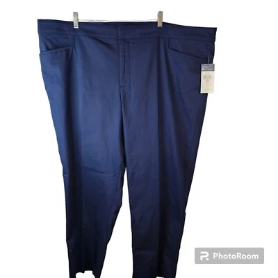 Nuevos Pantalones Adelgazantes Chaps Talla Grande 24W Cortos Perfectamente Pulidos Azul Tiro Medio Foto 1 de 4