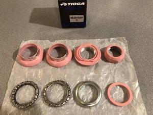 CASCO ANTIGUO BMX TIOGA BEARTRAP 2 AURICULARES HUTCH ROSA 1" roscado NUEVO - Imagen 1 de 2