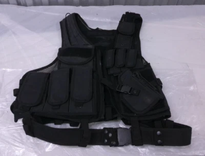 UTG 547 Law Enforcement Tactical Vest - Black - Image 1 of 4