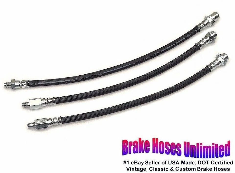 JUEGO DE MANGUERA DE FRENO Mercury Custom 1955 1956, excepto Station Wagon Foto 1 de 1