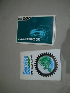 Libretto Uso e Manutenzione Auto Austin Morris Allegro 3 COMPLETO IN BUONO STATO - Foto 1 di 2
