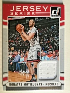 Donatas Motiejunas, Houston Rockets, 2016 Donruss, Jersey Series, #18, MINT - Picture 1 of 2