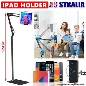 Free Floor Stand Adjustable Mount Holder Rotating For iPad&iPhone Tablet Switch - Picture 1 of 12