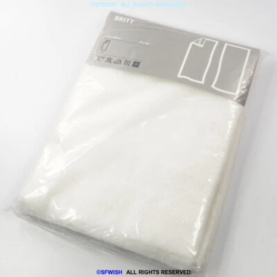 NUEVO IKEA BRITT Paneles de cortina de lunares transparentes de red de encaje blanco, 57" x 118" Foto 1 de 3