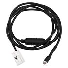 Car AUX Audio Cable Line Connector with Resistor 1.5M 12 Pin for  E60 E619428