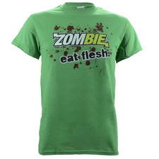 Subway Parody Zombie Eat Flesh on Green Shirt