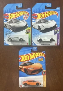 Hot Wheels 2020 KOENIGSEGG JESKO & GEMERA Silver White Exotics Torque - Lot 3 - Picture 1 of 5