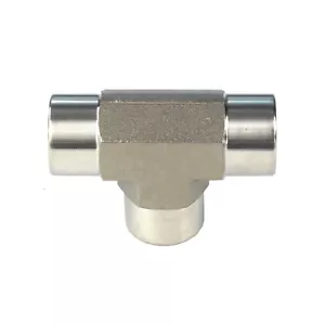 Camiseta HFS(R) 3/8" hembra NPT 3 vías en forma de T igual acoplamiento acero inoxidable 304 - Imagen 1 de 4
