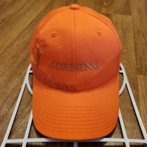 Corning Hunting Hat Cap Men Orange Hi Viz Buck Logo Accu-Tech Deer Hunting - Picture 1 of 6