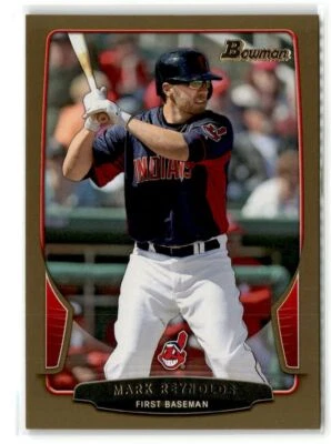 Mark Reynolds Cleveland Indians 2013 Bowman Gold #112 - Image 1 of 2