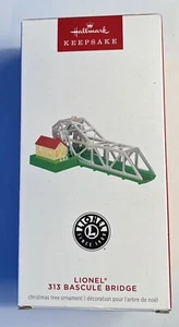 2024 Hallmark Keepsake Lionel 313 Bascule Bridge Magic Light Ornament - Bild 1 von 7