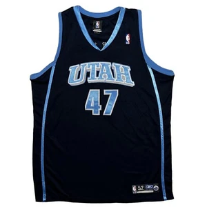 Reebok Authentic NBA Utah Jazz Andrei Kirilenko #47 Swingman Sewn Jersey Size 52 - Picture 1 of 6