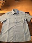 M&S 3Pack Boys Blue Short Sleeve Shirts Non Iron Excellent Condition