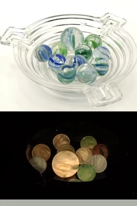 11pk Vitro Agate Hybrid Cat Eye Marbles Cage Style 1-0.86" rest 5/8" 9.5-MINT - Picture 1 of 9