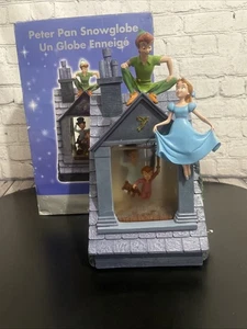 RARO Disney Peter Pan 'You Can Fly' Darling House Globo di neve con musica e luce - Foto 1 di 16