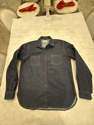 Knickerbocker Kmfg Arbeitshemd Indigo Denim Gr. Large Made In New York USA - Bild 1 von 4