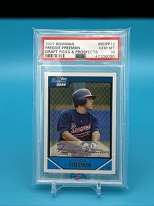 2007 Bowman Chrome Draft Freddie Freeman prospects #BDPP12 PSA 10 GEM MINT - Picture 1 of 2