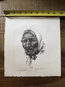 Charles Banks Wilson Earth Mother Indianer Lithographie Druck signiert Kunst - Bild 1 von 4