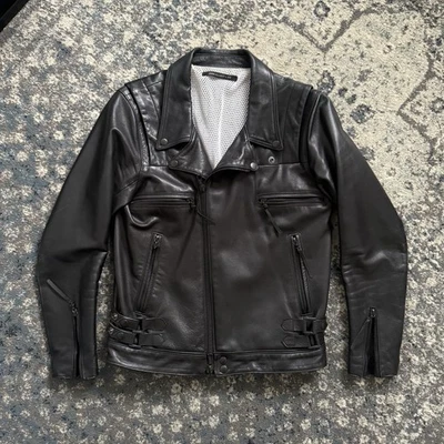 John Elliott + Co. Rider’s Jacket Pitch Black Medium - Image 1 of 4