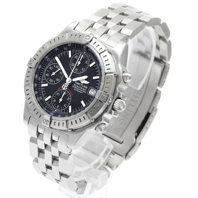 BREITLING CHRONOMAT BLACKBIRD A13353 40mm SS Black Dial Automatic #C769 - image 1 of 4
