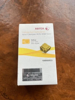 GENUINE XEROX ColorQube 8570 8580 Yellow 108R00933 Cubes Inks 2 Pack VAT inc - Image 1 of 3