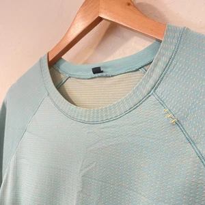 ~ Lululemon XL Mens Metal Vent Tech Shirt Mint Aqua Green Blue Workout Stretch - Picture 1 of 14