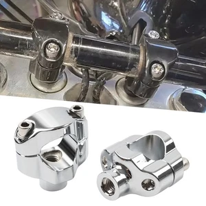 1 1/4 Lenkererhöhungen 1,65 "Hoch Für Harley Softail FXSTC Custom 2006-UP Chrom - Picture 1 of 11