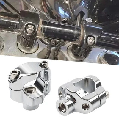 1 1/4 Lenkererhöhungen 1,65 "Hoch Für Harley Softail FXSTC Custom 2006-UP Chrom - Image 1 of 4