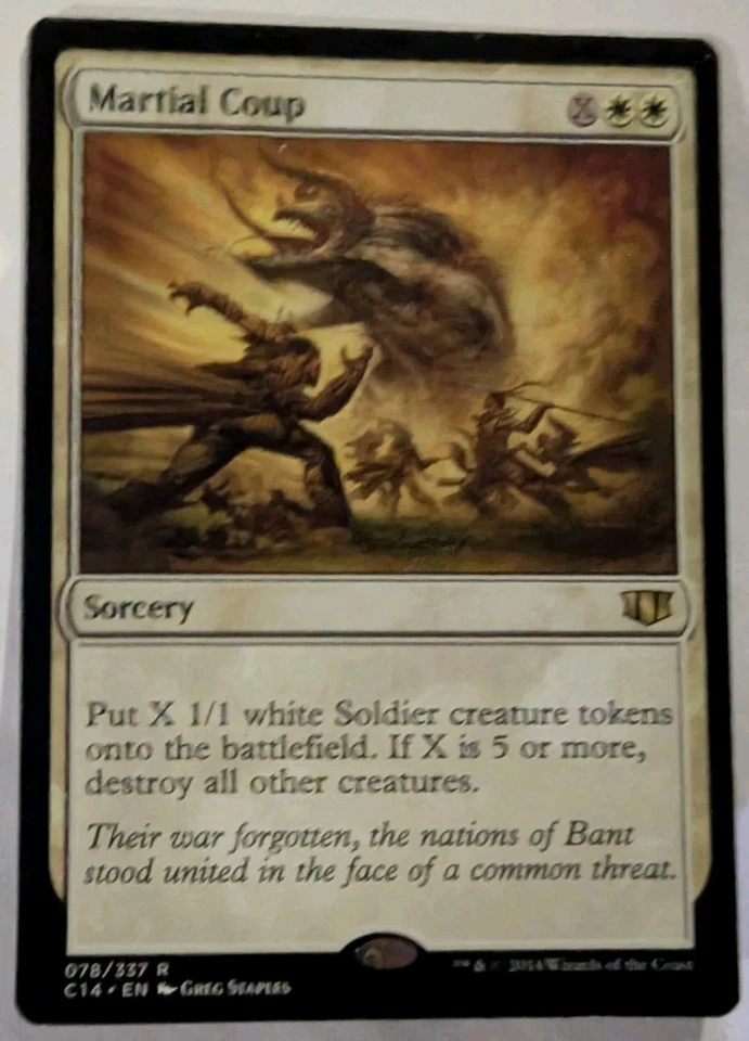 Martial Coup Commander 2018 - MTG RARE - Image 1 of 1