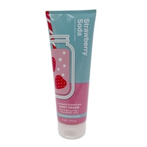 NUOVO Bath and Body Works Fragola Soda Ultimate Hydration Crema Corpo Full Size - Foto 1 di 5