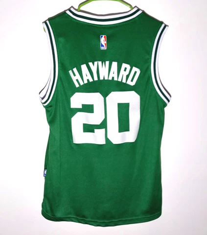 Gordon Hayward Boston Celtics Jersey by Adidas -- Men's Small +2 -- Official NBA Cover