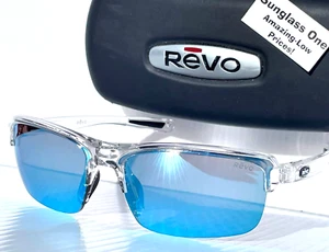 NEW REVO CRUX N Crystal Clear POLARIZED Blue Water Lens Sunglass RE 4066 09 BL - Picture 1 of 15