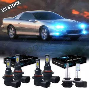 8000 k azul para Camaro 1998-2001 2002 faros LED + 6 bombillas - Imagen 1 de 12