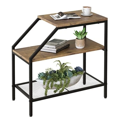 2 Shelf Rectangular Wooden End Table - Image 1 of 2