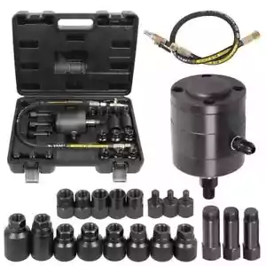 Injector Pneumatic Puller Diesel Injector Extractor Removal Tool Kit 19 Adapters - Picture 1 of 11
