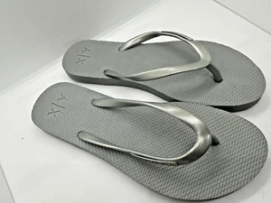 A|X Armani Exchange Women's Rubber Flip-Flop Grey Size 8W New Without Tags - Picture 1 of 3